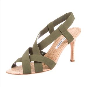 Manolo Blahnik multistrap slingback sandals